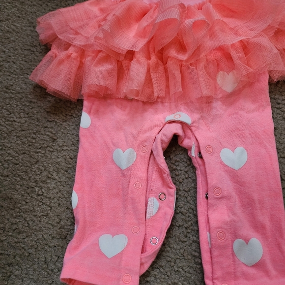 Cat & Jack Pink Heart One Piece with Tulle Skirt - Picture 5 of 5